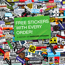 Load image into Gallery viewer, Free Stickers with Every Order: A History of Hardcore Stickers by Thomas Rackow