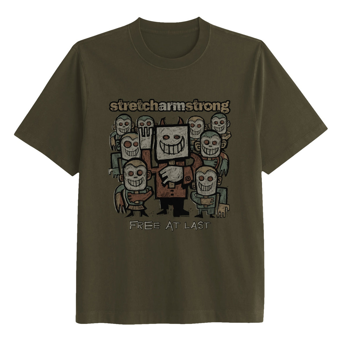 Stretch Arm Strong Faces Tee