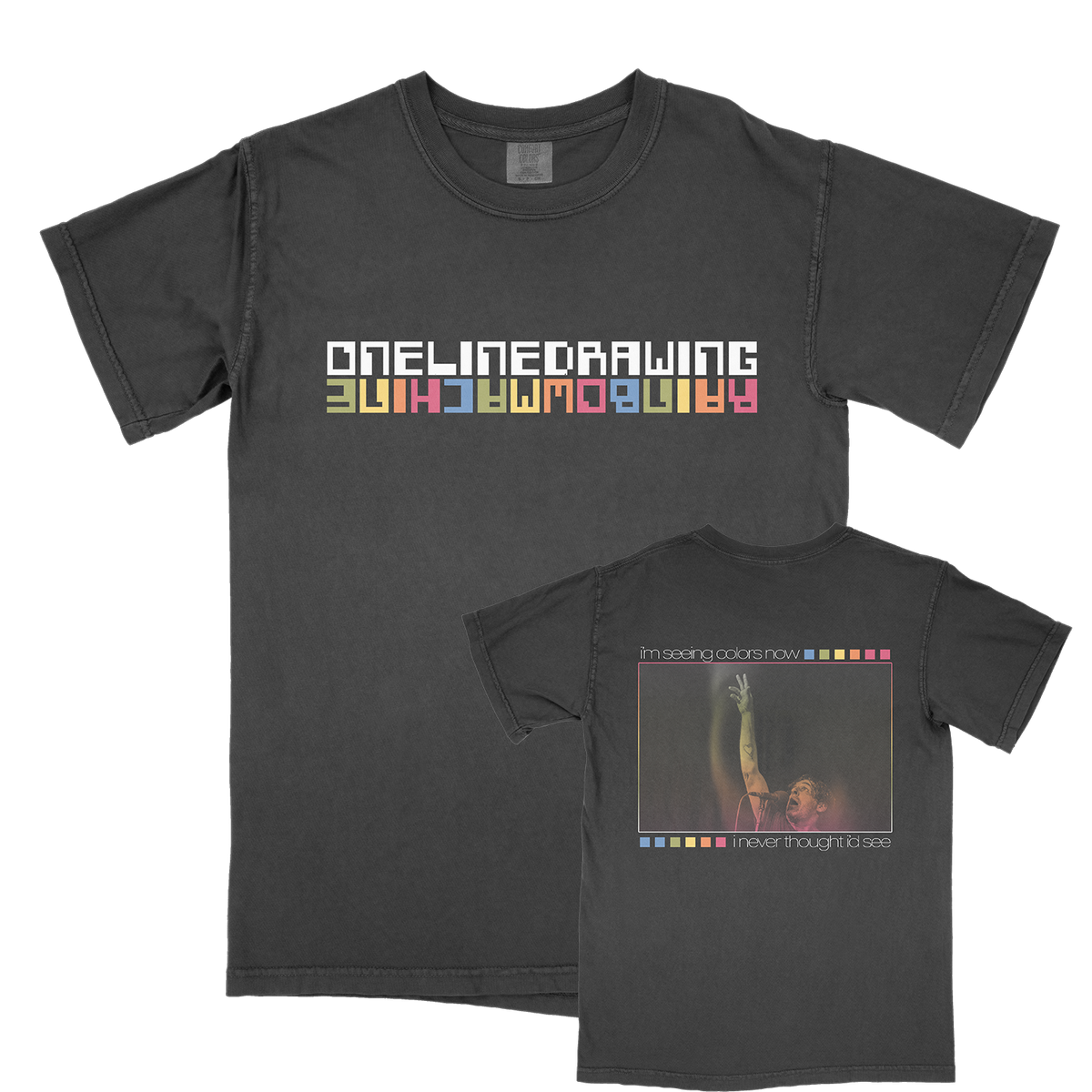 onelinedrawing 'Rainbow Photo' T-Shirt